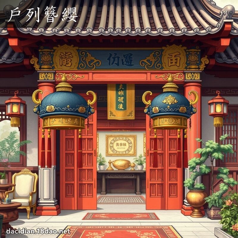 戶列簪纓 - 國語大辭典配圖