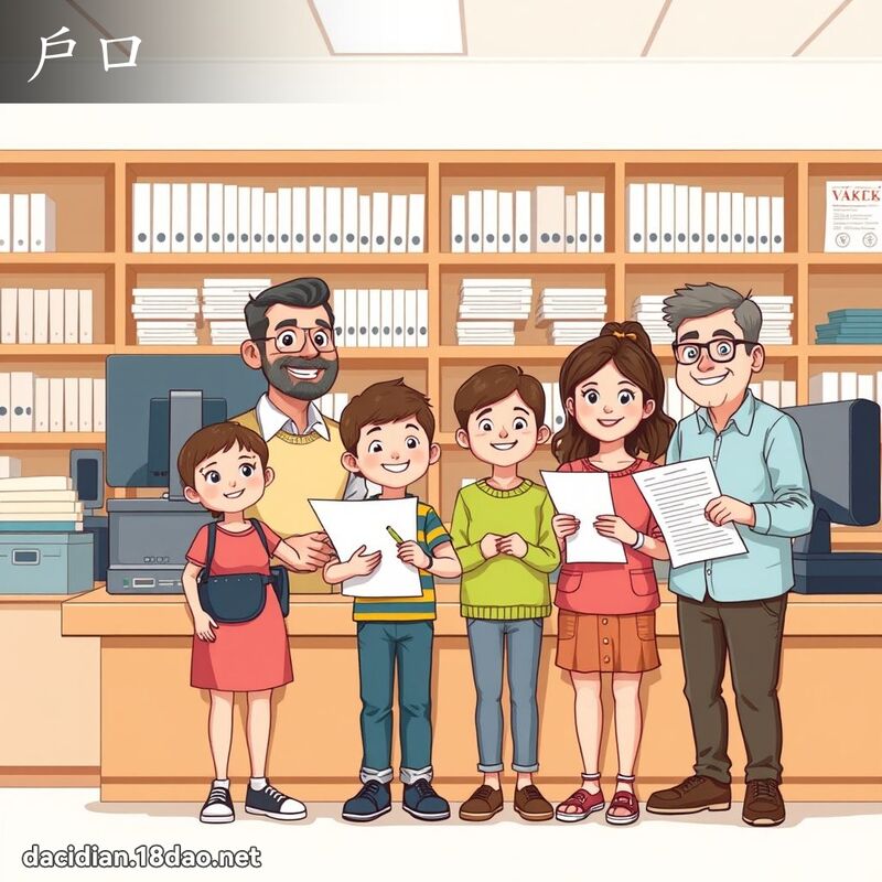 户口 - 国语大辞典配图