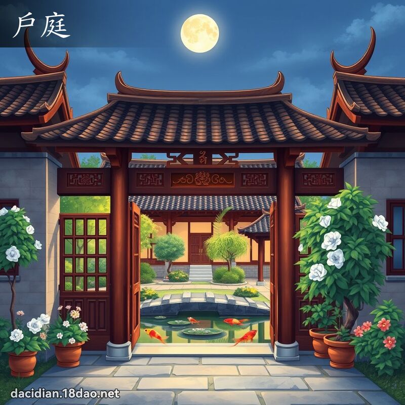 戶庭 - 國語大辭典配圖