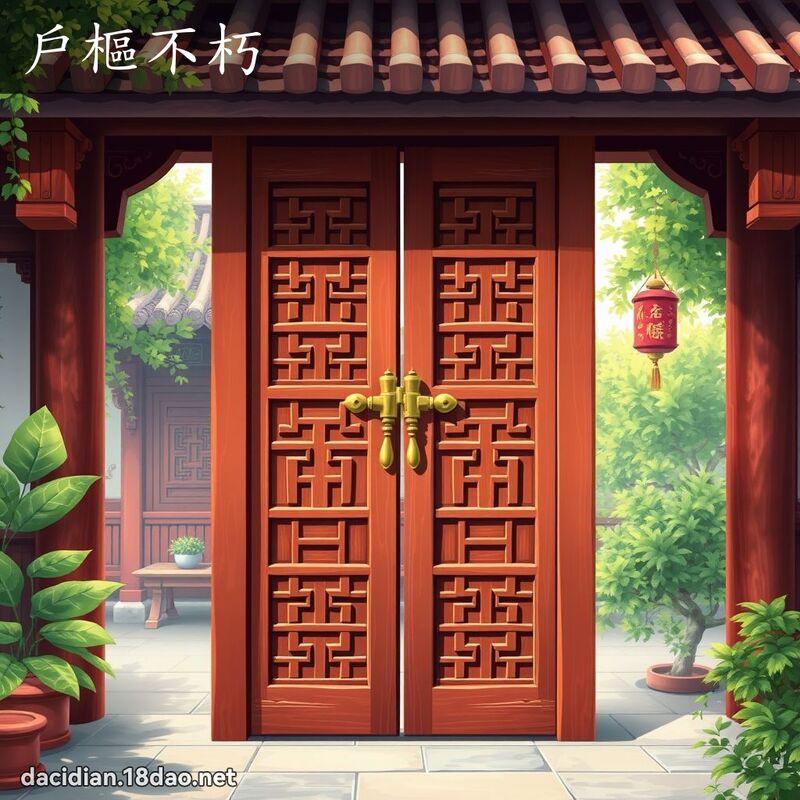 戶樞不朽 - 國語大辭典配圖
