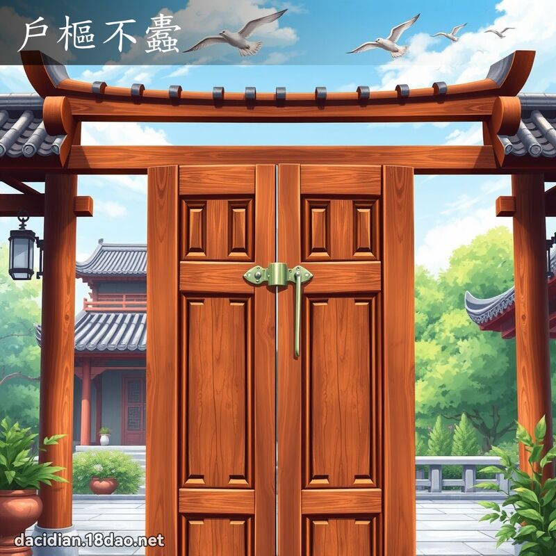 戶樞不蠹 - 國語大辭典配圖