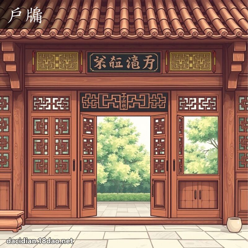 戶牖 - 國語大辭典配圖