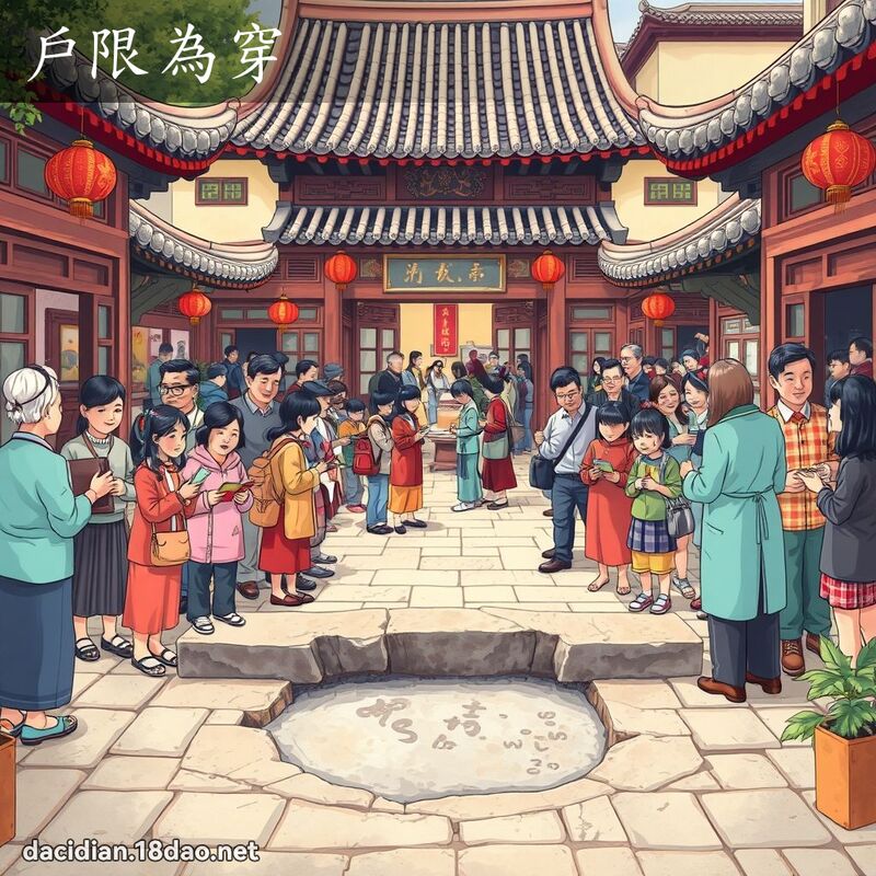 户限为穿 - 国语大辞典配图