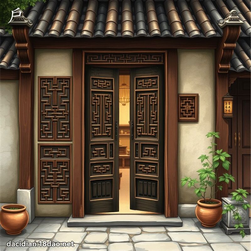 戶 - 國語大辭典配圖