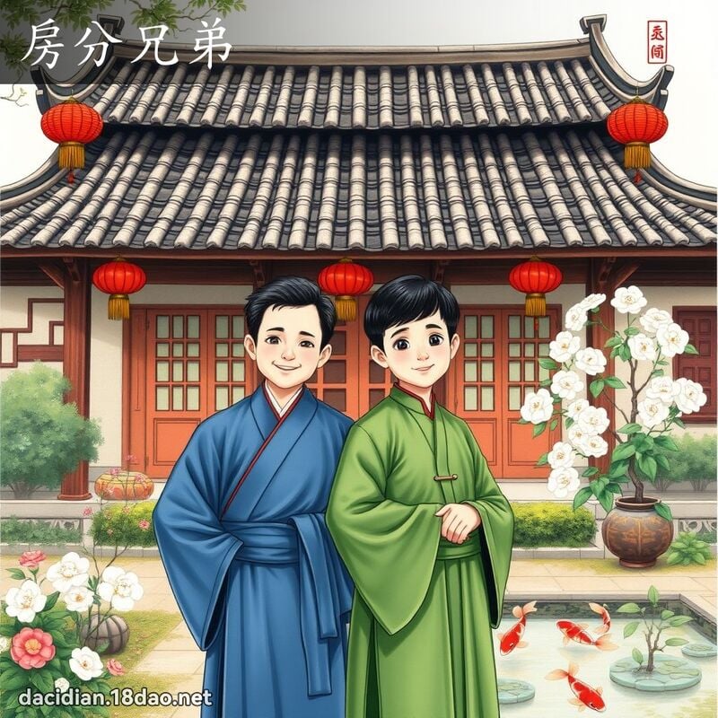 房分兄弟 - 國語大辭典配圖