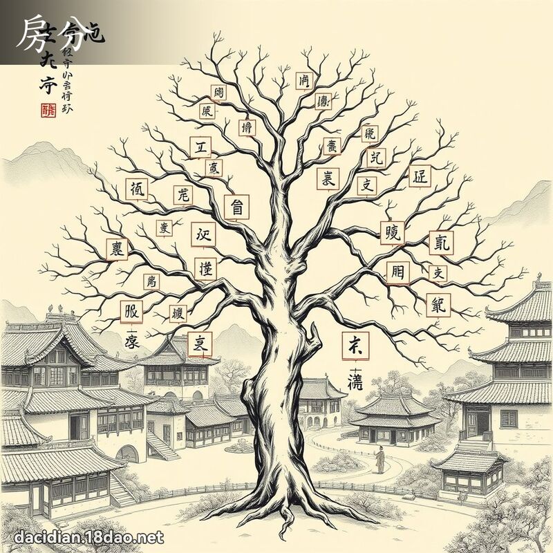 房分 - 國語大辭典配圖