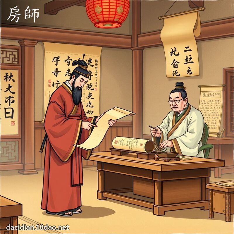 房师 - 国语大辞典配图