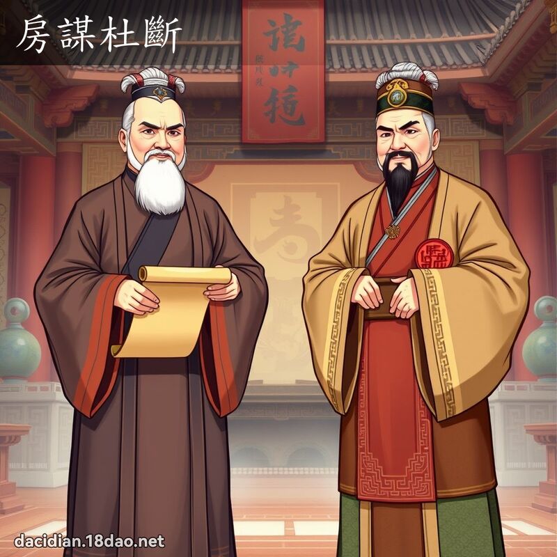 房謀杜斷 - 國語大辭典配圖