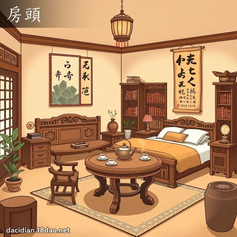 房頭 - 國語大辭典配圖