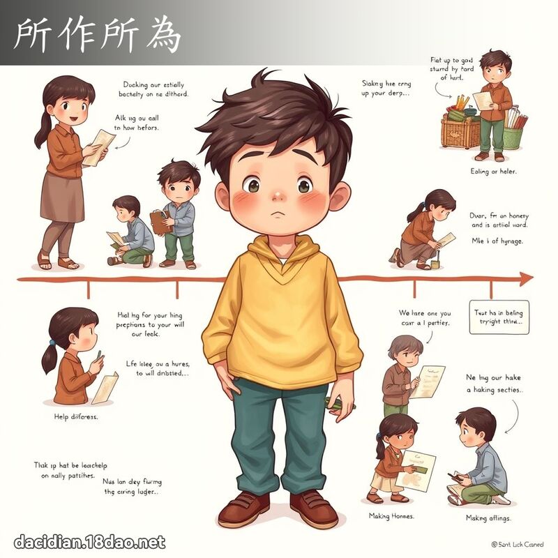 所作所為 - 國語大辭典配圖