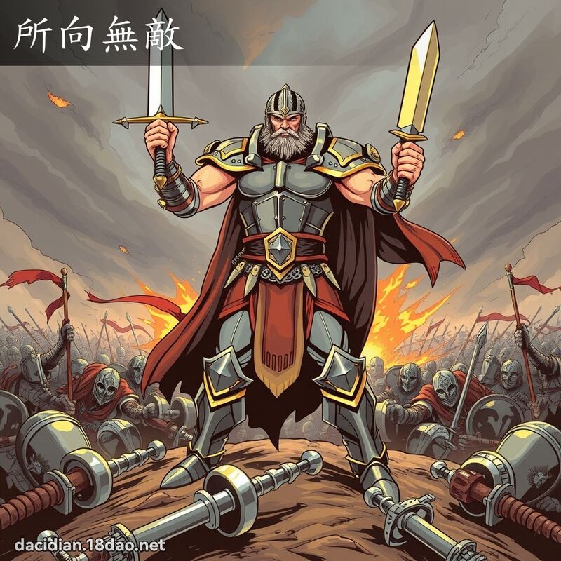 所向无敌 - 国语大辞典配图