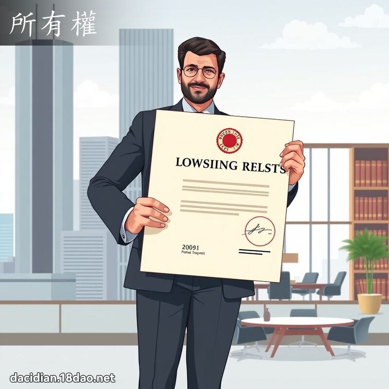 所有權 - 國語大辭典配圖