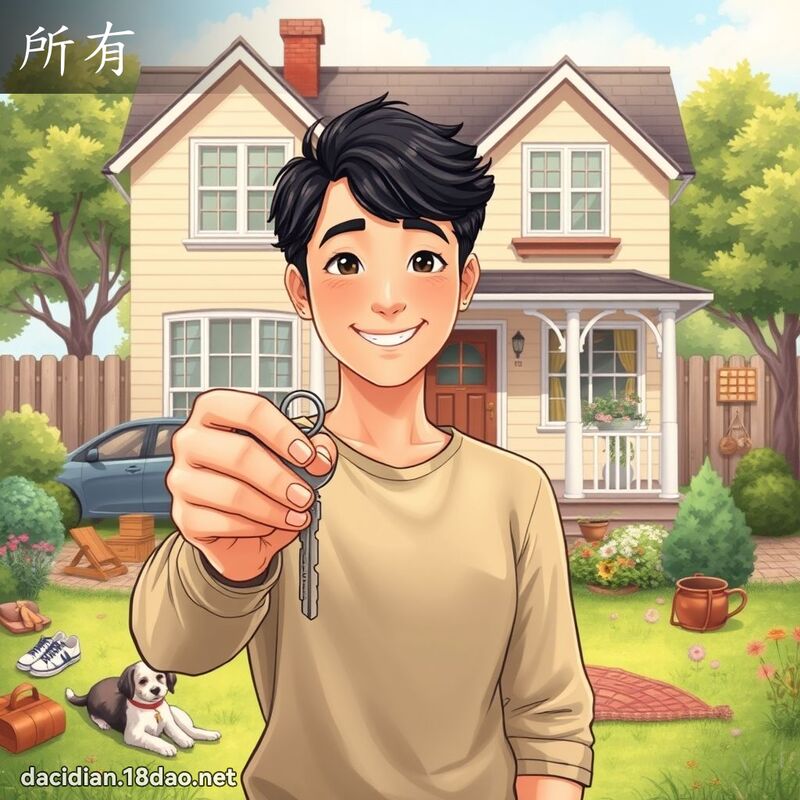 所有 - 國語大辭典配圖