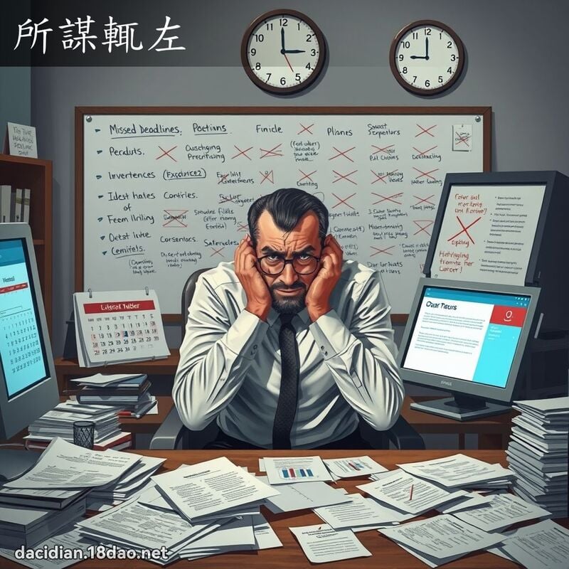 所谋輒左 - 国语大辞典配图