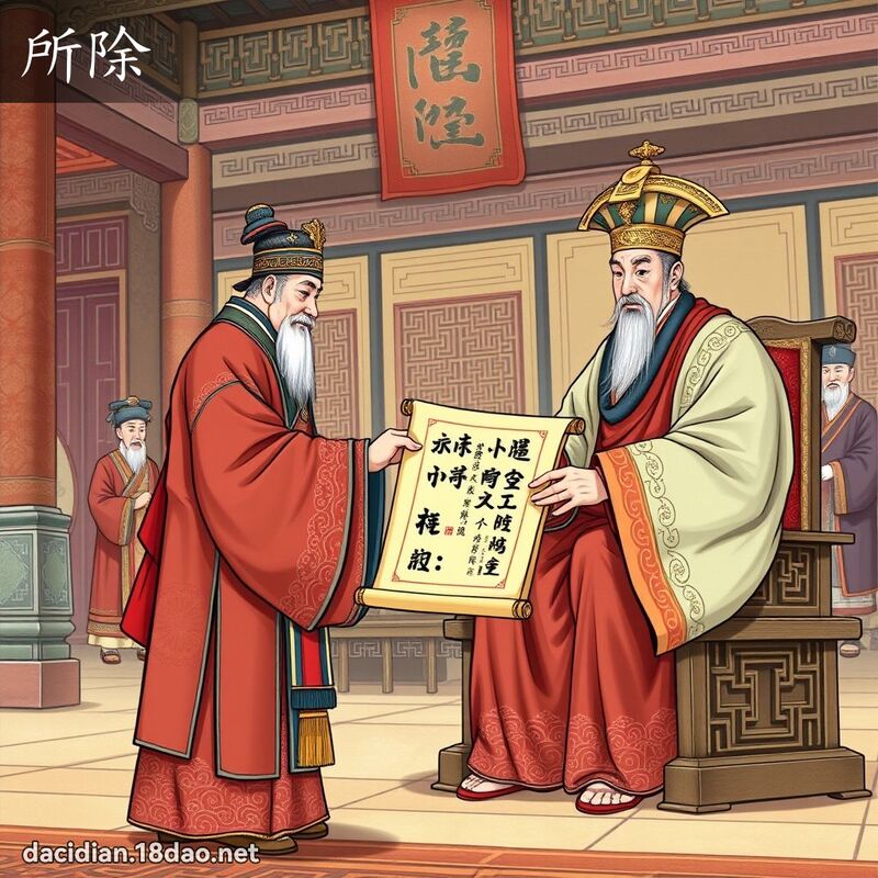 所除 - 国语大辞典配图