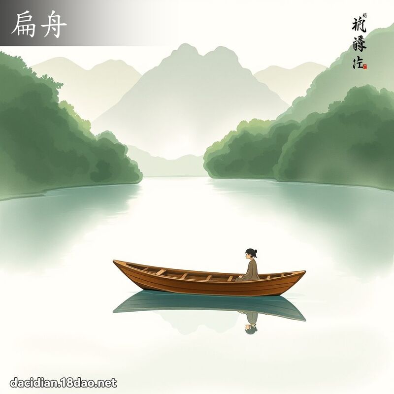 扁舟 - 国语大辞典配图
