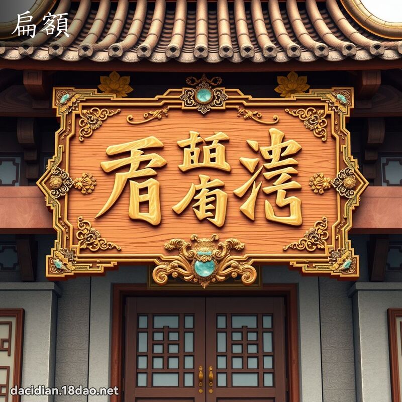 扁额 - 国语大辞典配图