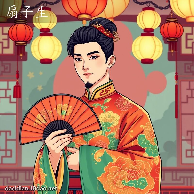 扇子生 - 国语大辞典配图