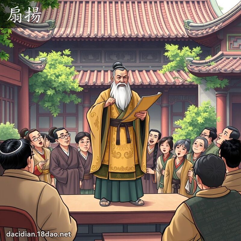 扇揚 - 國語大辭典配圖