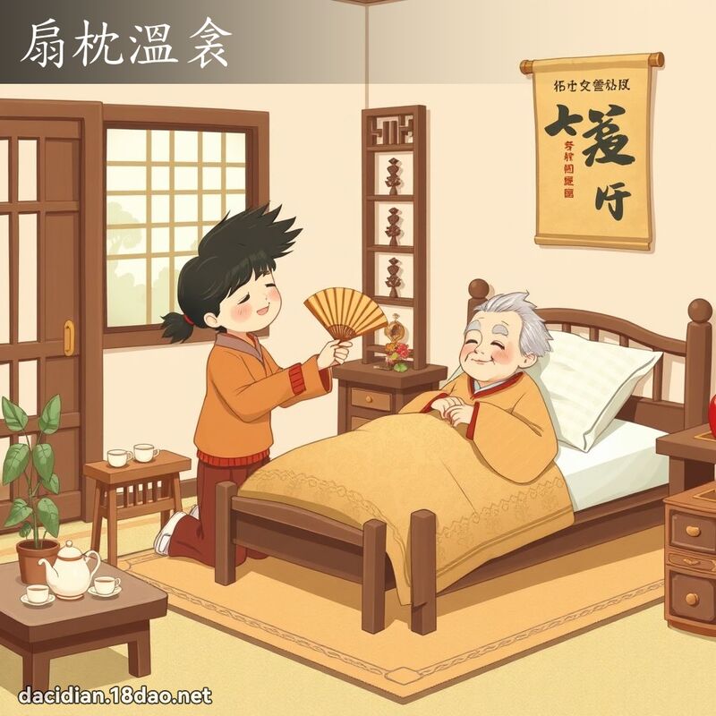 扇枕温衾 - 国语大辞典配图