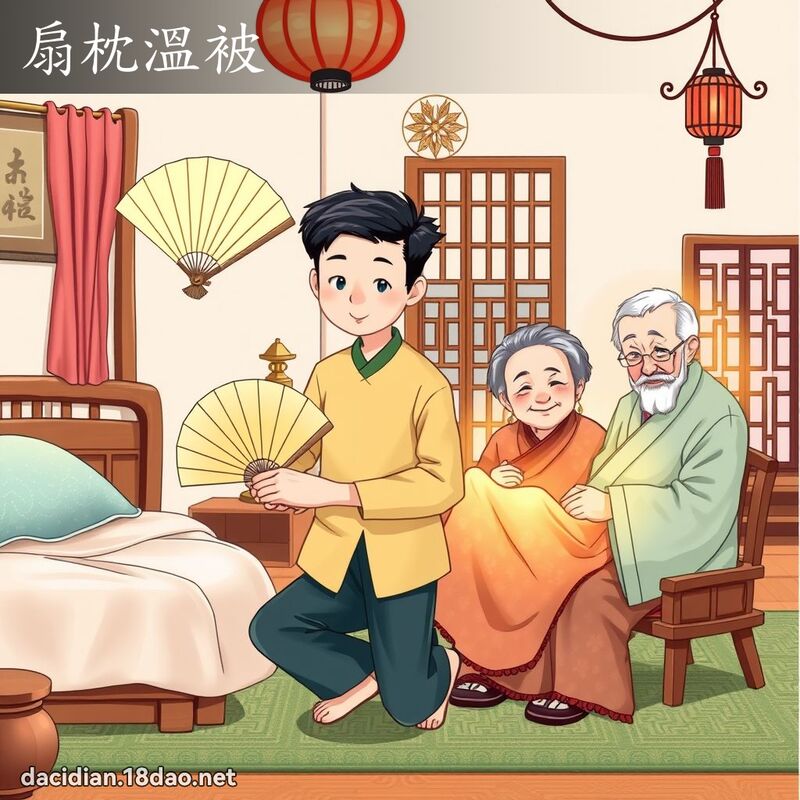 扇枕温被 - 国语大辞典配图