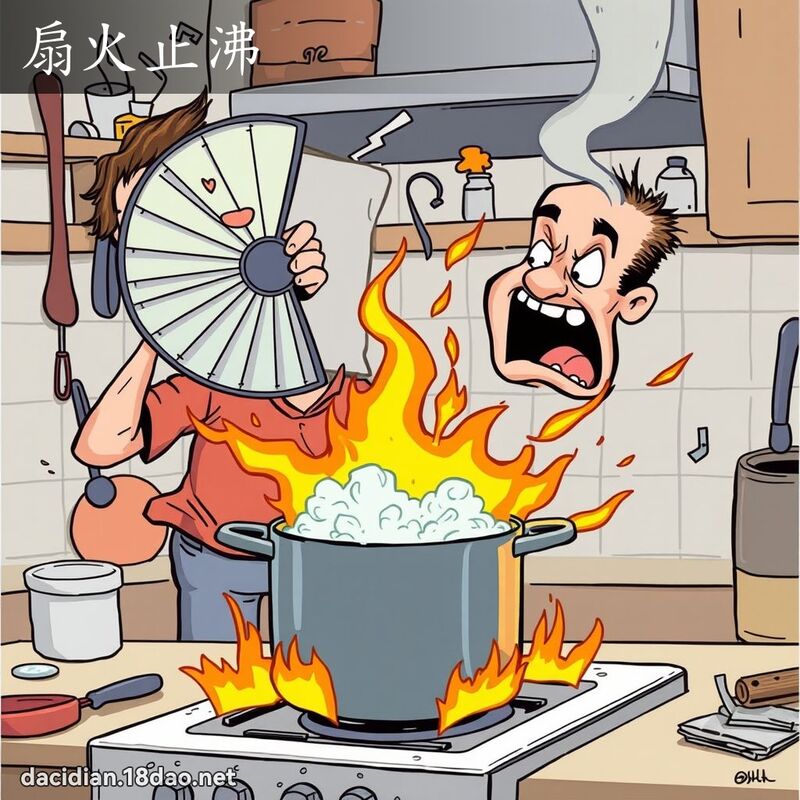 扇火止沸 - 國語大辭典配圖