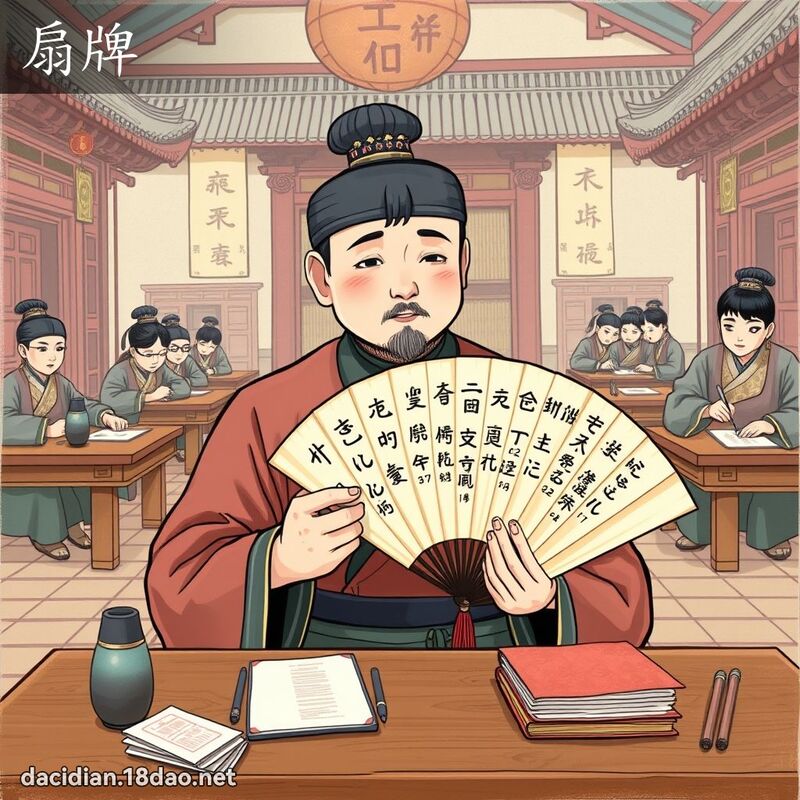 扇牌 - 国语大辞典配图