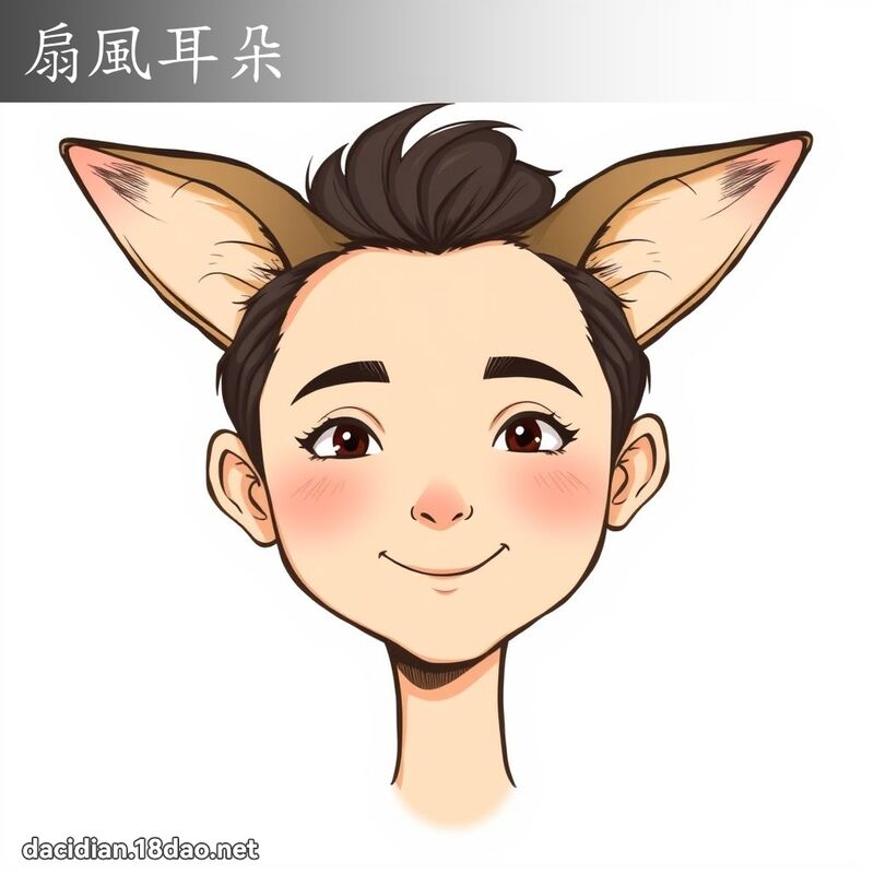 扇風耳朵 - 國語大辭典配圖