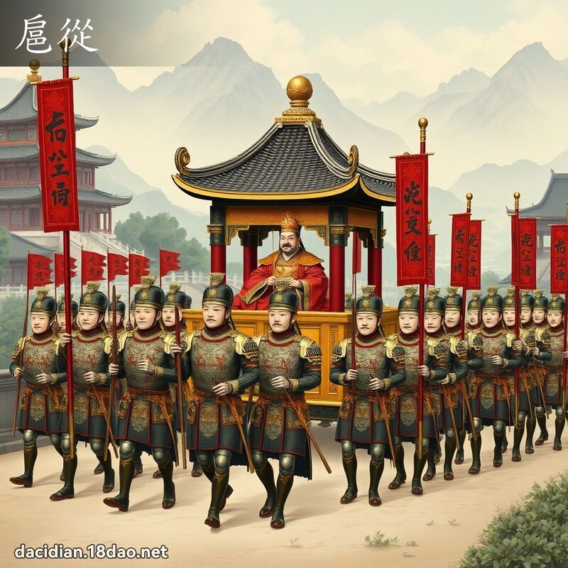 扈從 - 國語大辭典配圖