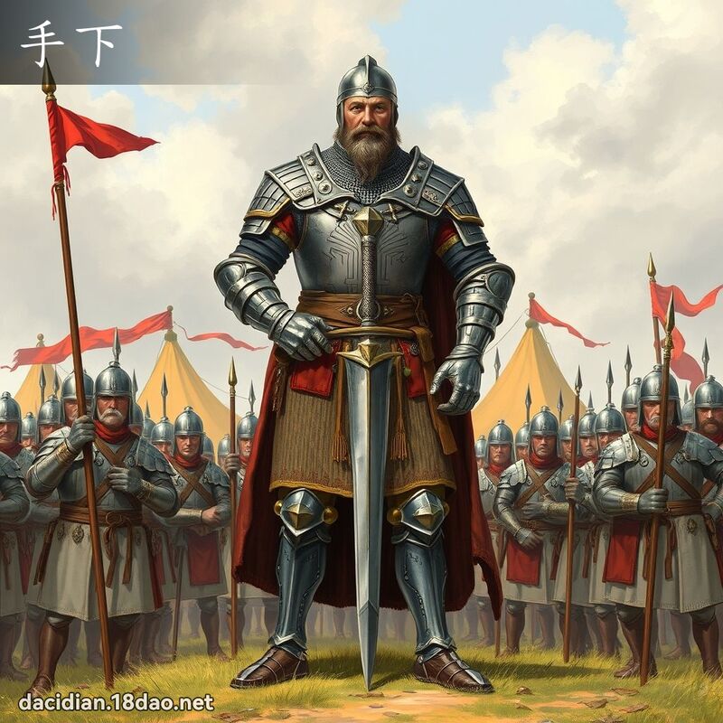 手下 - 国语大辞典配图