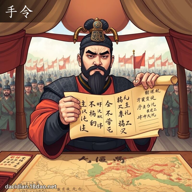 手令 - 國語大辭典配圖