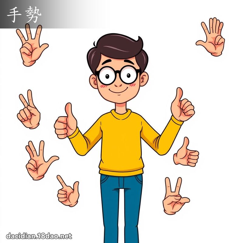 手势 - 国语大辞典配图
