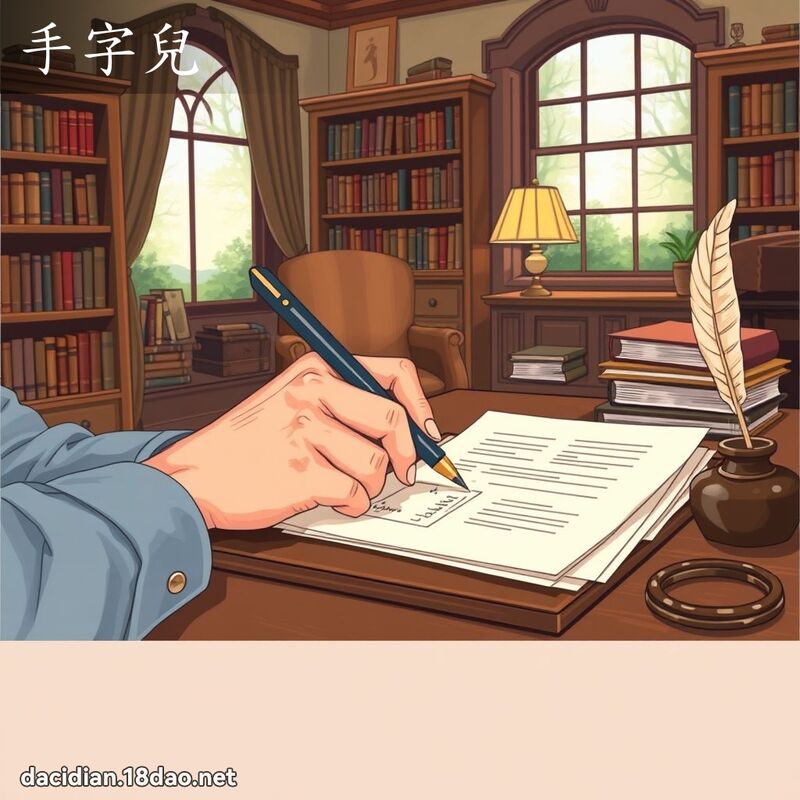 手字儿 - 国语大辞典配图