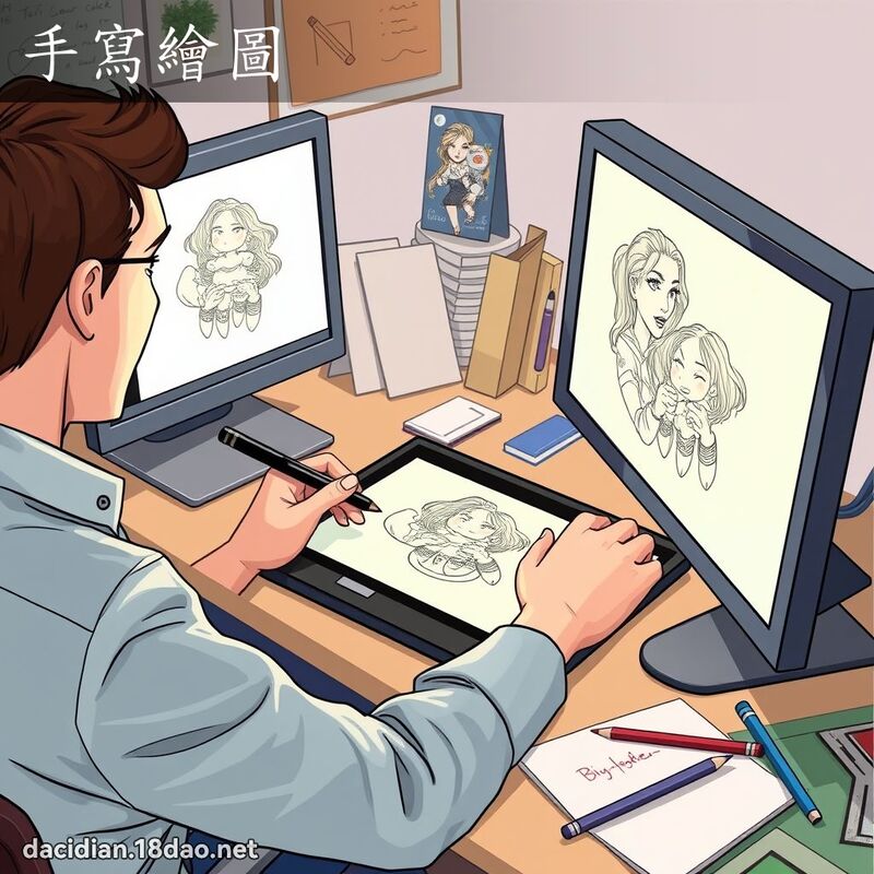 手写绘图 - 国语大辞典配图
