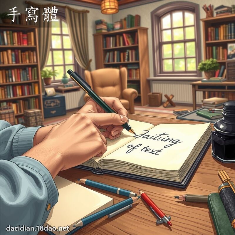 手写体 - 国语大辞典配图