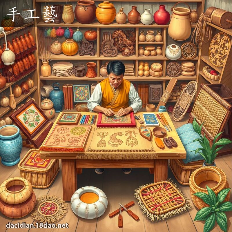 手工藝 - 國語大辭典配圖