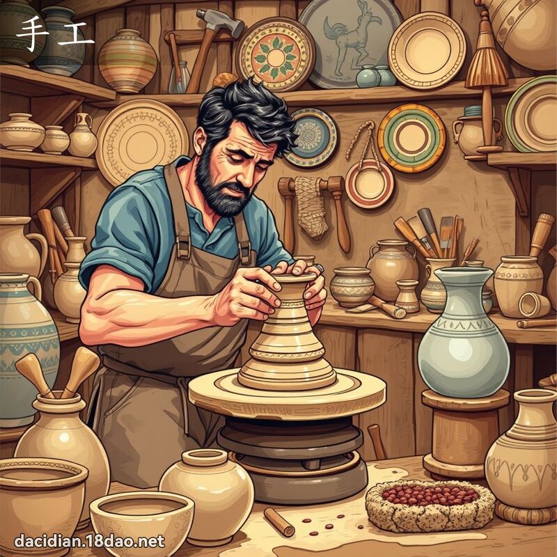 手工 - 國語大辭典配圖