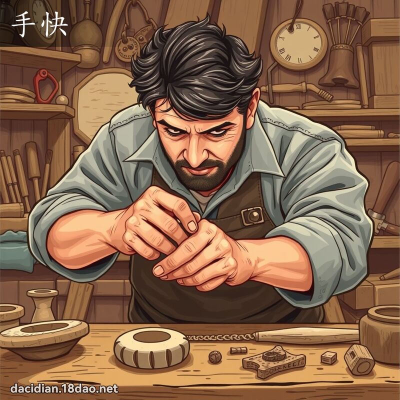 手快 - 國語大辭典配圖