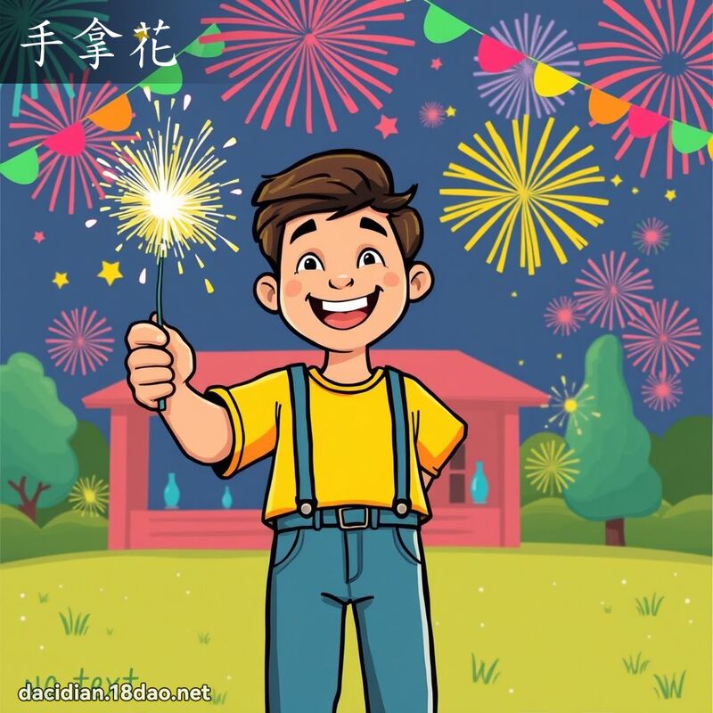 手拿花 - 國語大辭典配圖