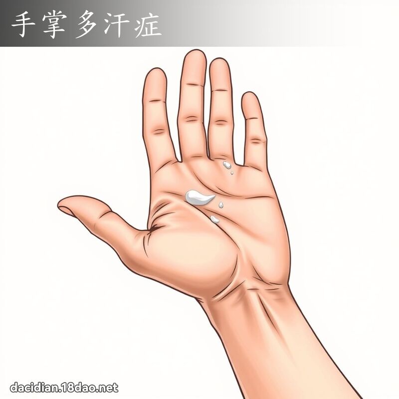 手掌多汗症 - 國語大辭典配圖