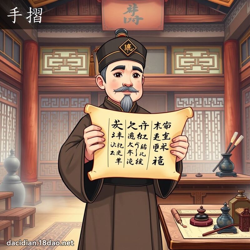 手摺 - 國語大辭典配圖