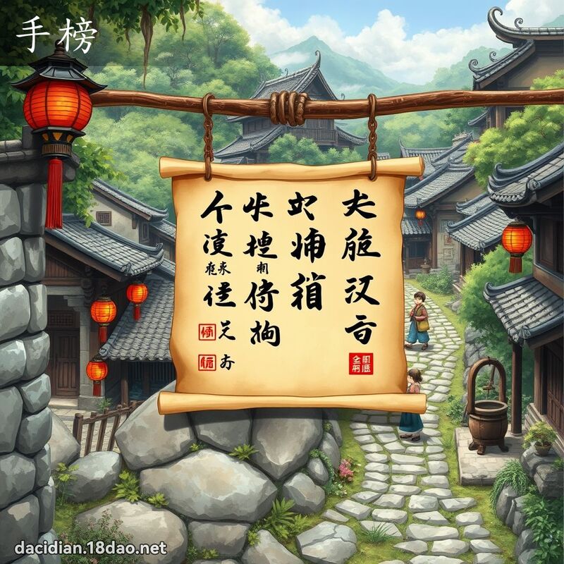 手榜 - 國語大辭典配圖