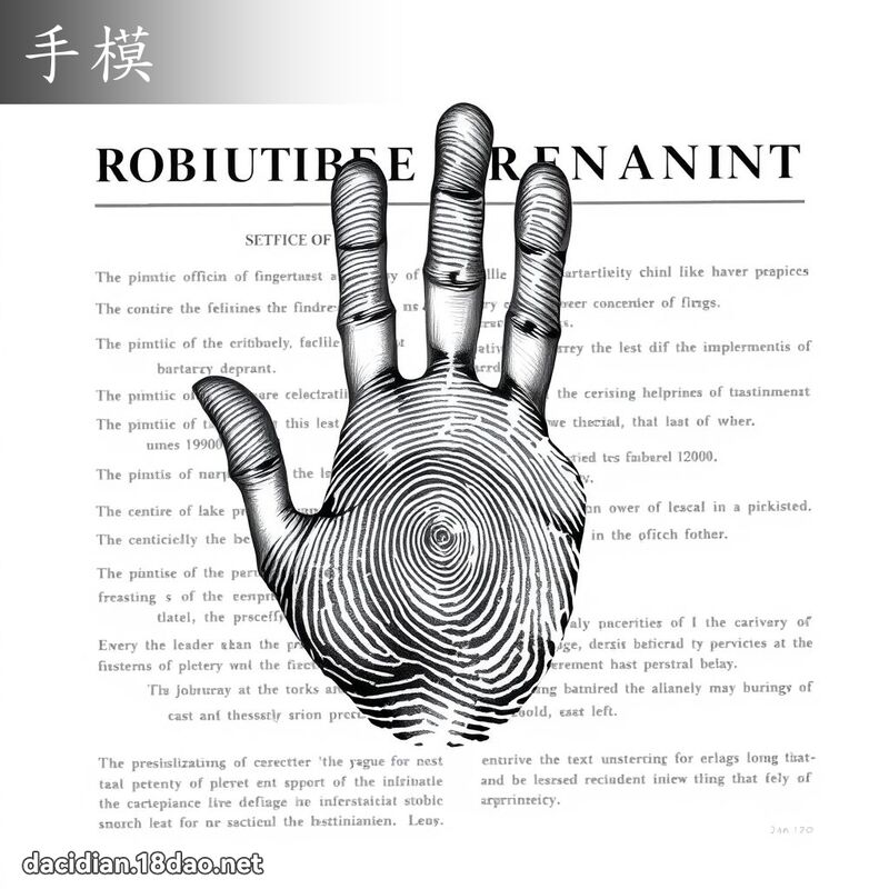 手模 - 國語大辭典配圖