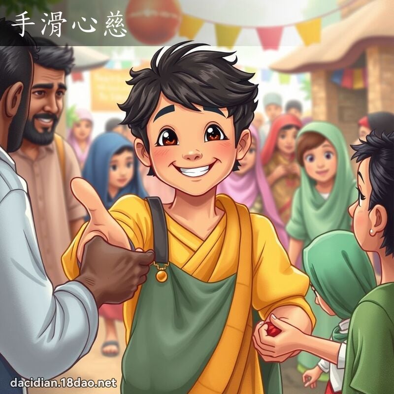 手滑心慈 - 國語大辭典配圖
