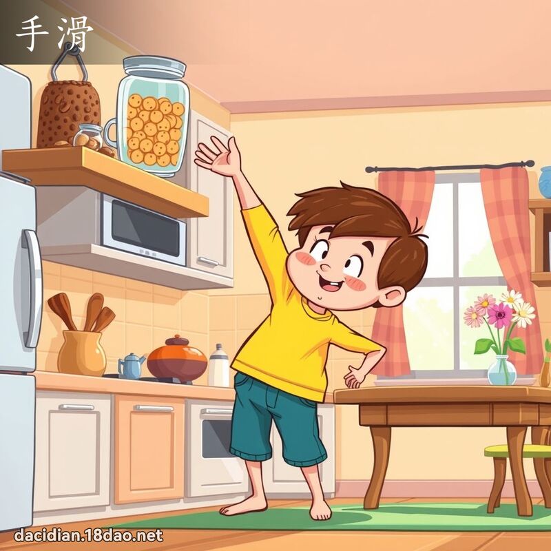 手滑 - 国语大辞典配图