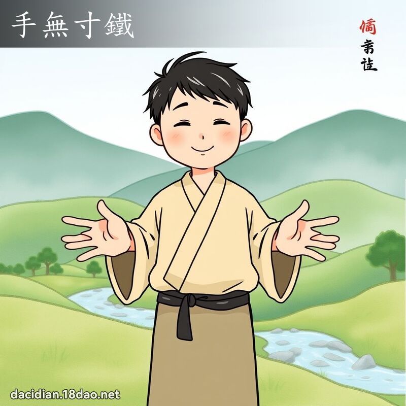 手無寸鐵 - 國語大辭典配圖