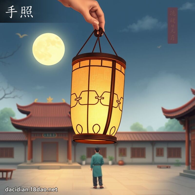 手照 - 國語大辭典配圖