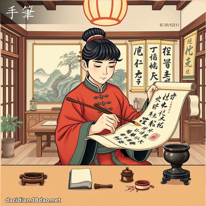 手笔 - 国语大辞典配图