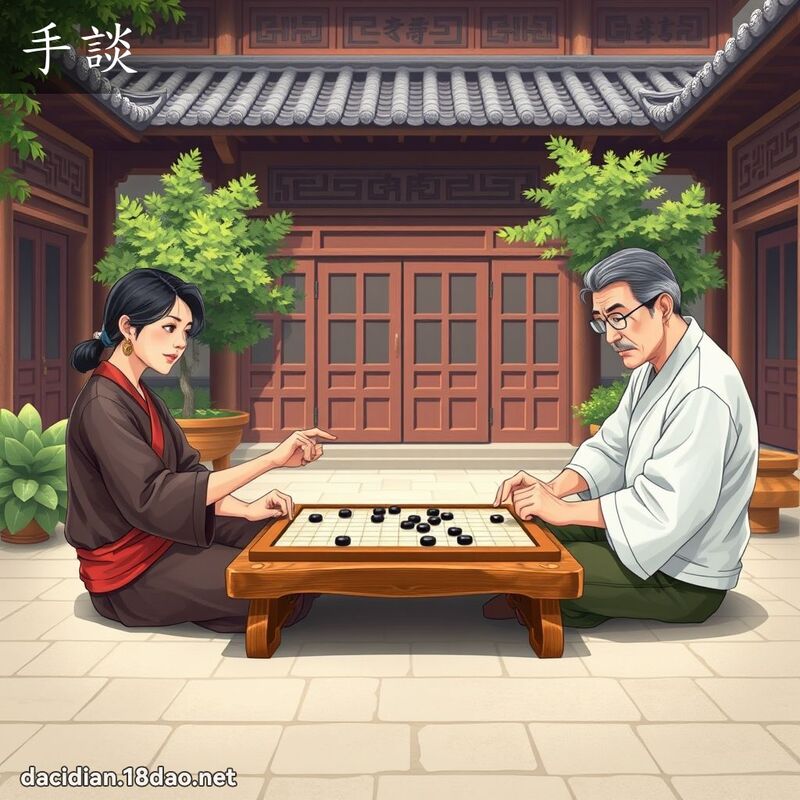 手談 - 國語大辭典配圖