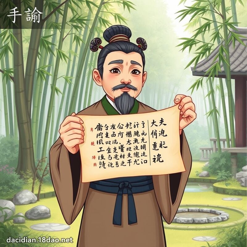 手諭 - 国语大辞典配图